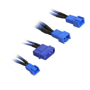 BitFenix adapter Molex do 3x 3-Pin 5V 20cm - modrý [BFA-MSC-M33F5VBB-RP]