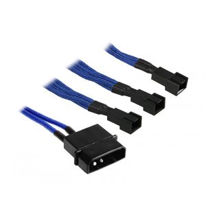 BitFenix adapter Molex do 3x 3-Pin 5V 20cm - modro-černý [BFA-MSC-M33F5VBK-RP]