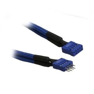 BitFenix prodlužovací kabel USB vnitřní 30cm - opletený modrý [BFA-MSC-IUSB30BB-RP]