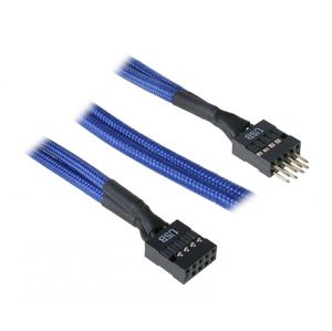 BitFenix prodlužovací kabel USB vnitřní 30cm - opletený modro-černý [BFA-MSC-IUSB30BK-RP]