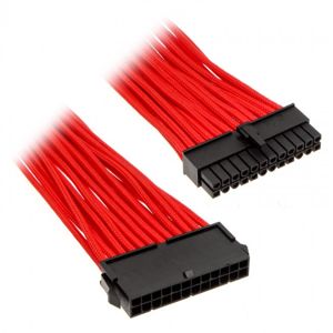 PHANTEKS prodlužovací kabel 24-pin ATX, 500mm - červený [PH-CB24P_RD]
