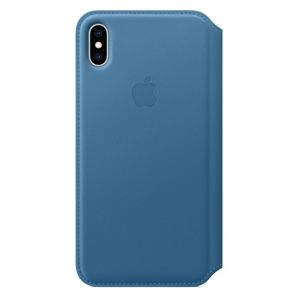Apple iPhone XS Max Leather Folio Cape Cod Blue [MRX52ZM/A]