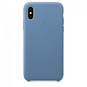 Apple iPhone XS Leather Case modrý MVFP2ZM/A