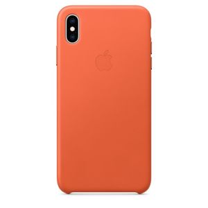 Apple iPhone XS Max Leather Case oranžová