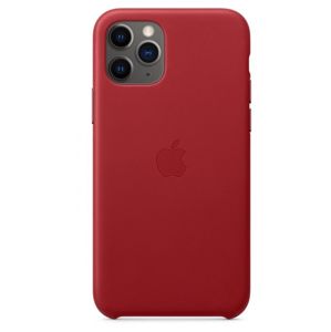 Apple iPhone 11 Pro Leather Case (PRODUCT) RED