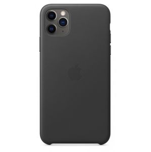 Apple iPhone 11 Pro Max Leather Case czarny