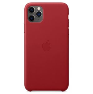 Apple iPhone 11 Pro Max Leather Case (PRODUCT) RED