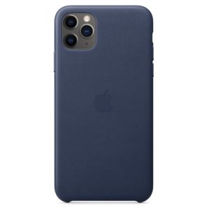 Apple iPhone 11 Pro Max Leather Case nocny błękit