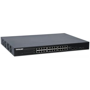 Intellinet 561143 Switch Gigabit 24x PoE+ RJ45 + 2x Uplink 10GbE SFP/SFP+