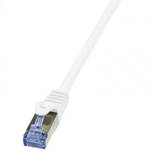 LogiLink Patch kabel Cat.6A 10G S/FTP PIMF PrimeLine 0.25m bílý CQ3011S