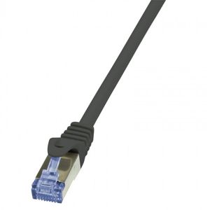 LogiLink Patch kabel kat.6A S/FTP PIMF 0.25m černý CQ3013S