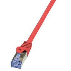 LogiLink Patch kabel kat.6A S/FTP PIMF 0.25m červený CQ3014S