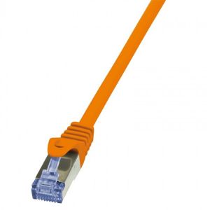 LogiLink Patch kabel kat.6A S/FTP PIMF 0.25m oranžový CQ3018S