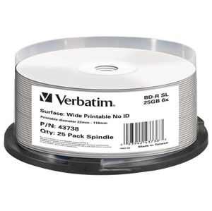BD-R Verbatim DL+ Printable 25 ks