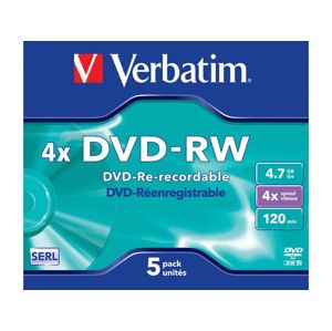 DVD-RW Verbatim 5 ks