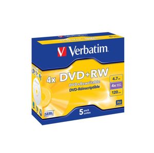 DVD+RW Verbatim 5ks