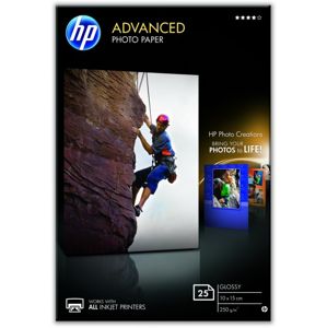 HP Q8691A Advanced Glossy Photo Paper, 250 g/m2, 10x15 cm, bez okrajů, 25 listů