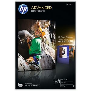 HP Q8692A Advanced Glossy Photo Paper, 250 g/m2, 10x15 cm, bez okrajů, 100 listů