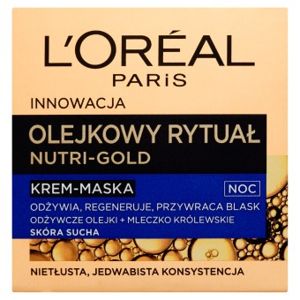 L'Oreal Paris Nutri-Gold noční krém-maska pro suchou pleť 50 ml