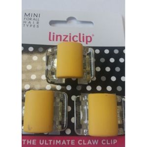 Linzi Clip Matt Yellow 3 ks