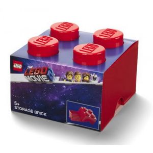 Lego Movie 2 Storage Brick 4 Bright Red 40031761