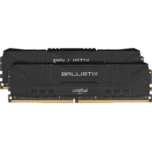 Crucial Ballistix Black 16GB [2x8GB 2666MHz DDR4 CL16 UDIMM] BL2K8G26C16U4B