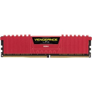 Corsair Vengeance LPX 32GB Red [2x16GB 3000MHz DDR4 1.35V XMP 2.0 DIMM] CMK32GX4M2B3000C15R