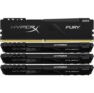 HyperX Fury Black 16GB [4x4GB 2400MHz DDR4 CL15 XMP 1.2V DIMM] HX424C15FB3K4/16