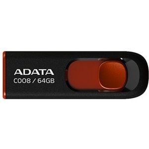 ADATA Classic C008 64GB USB 2.0 černo-červený [AC008-64G-RKD]