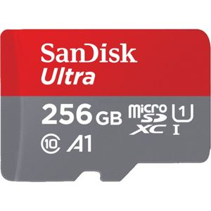 SanDisk Ultra microSDXC 256GB Android UHS-I U1 + SD adaptér [SDSQUAR-256G-GN6MA]