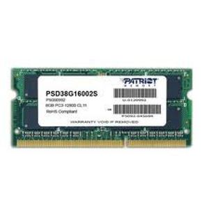 Patriot Signature Line 8GB [1x8GB 1600MHz DDR3 CL11 SODIMM] PSD38G16002S