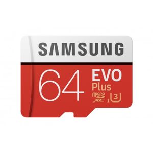 Samsung EVO PLUS microSDXC 64GB UHS-I U3 [Zapis 20MB/s Odczyt 100MB/s]