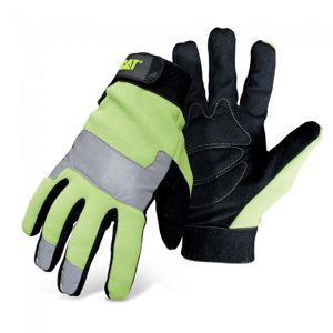CAT High Visibility Padded Palm Utility with Adjustable Wrist CAT012214L