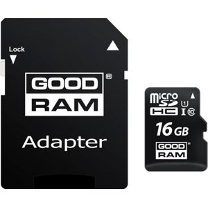 GOODRAM 16GB microSDHC Class 10 UHS-I 60R/10W + SD Adapter