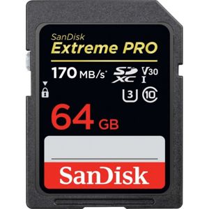 SanDisk SDXC 64GB Extreme Pro 170/90 MB/s V30 UHS-I U3 SDSDXXY-064G-GN4IN