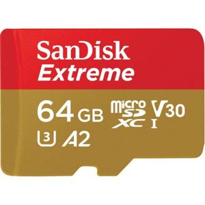 SanDisk Extreme microSDXC 64GB UHS-I U3 V30 A2 [SDSQXA2-064G-GN6MA]