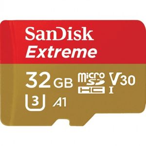 SanDisk Extreme microSDHC 32GB UHS-I U3 V30 pro akční kamery [SDSQXAF-032G-GN6AA]
