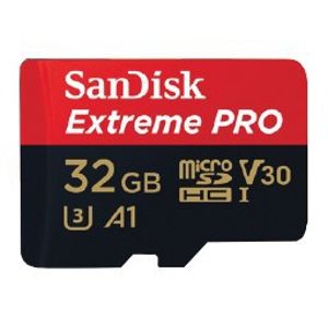 SanDisk Extreme Pro microSDHC 32GB UHS-I U3 V30 + SD adaptér [SDSQXCG-032G-GN6MA]