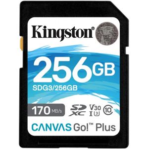 Kingston SDXC Canvas Go Plus 256GB 170R C10 UHS-I U3 V30 SDG3/256GB