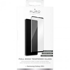Puro Premium Full Edge Tempered Glass Case Friendly pro Samsung Galaxy S10+