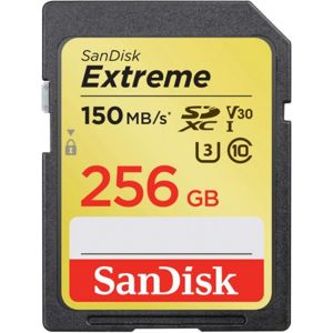 SanDisk Extreme SDXC 256GB Extreme UHS-I U3 V30 150/70 MB/s SDSDXV5-256G-GNCIN