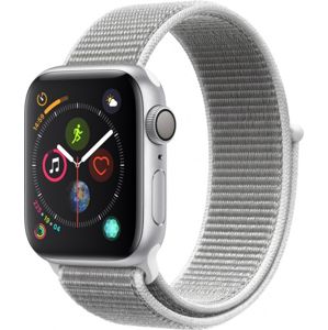 Apple Watch Series 4, 40mm Silver Aluminium Case with Seashell Sport Loop MTVC2WB/A