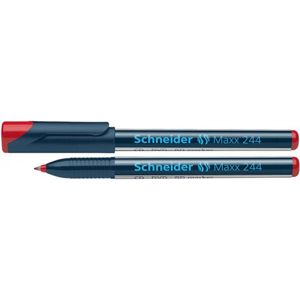 Schneider Maxx 244, 0,7mm, Marker pro płyt CD/DVD, červený 10 ks