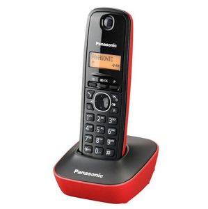 Telefon Panasonic KX-TG1611PDR černo červený