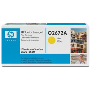 HP toner Q2672A 4 tys. LJ 3500 žlutý - originální