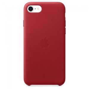 Apple iPhone SE Leather Case - (PRODUCT) czerwony