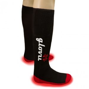 Glovii lyžařské ponožky s ohřevem L (41-46), černočervené