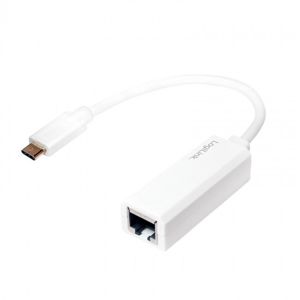 LogiLink adaptér USB-C 3.1 - Gigabit, bílý UA0238