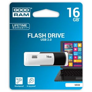 GoodRAM UCO2 16GB USB 2.0 černo-bílý UCO2-0160KWR11