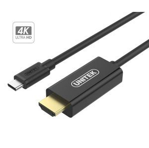 Unitek adaptér USB 3.1 Type-C - HDMI 4K 1.8m černý [Y-HD09006]